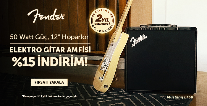 Fender Mustang LT50 Elektro Gitar Amfisi Şimdi İndirimde!